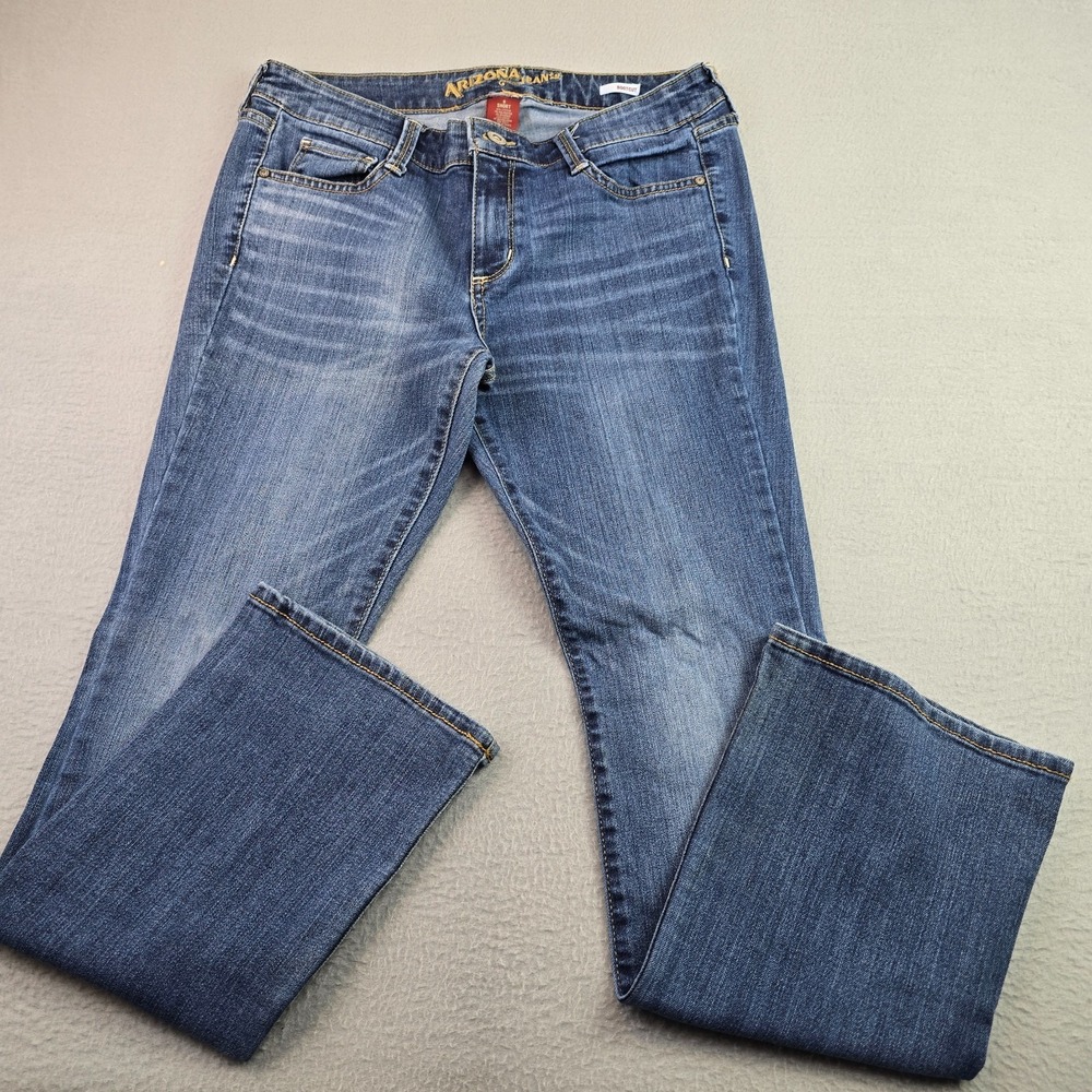 Arizona Jeans Co Bootcut Jeans (9) Short Medium Wash Stretch Mid Rise Classic